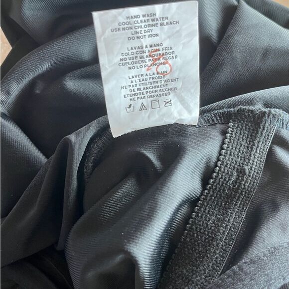 Nwt MagicSuit Isabel One Piece Black Ruffle Beaded Ruched Swimsuit - Picture 9 of 9